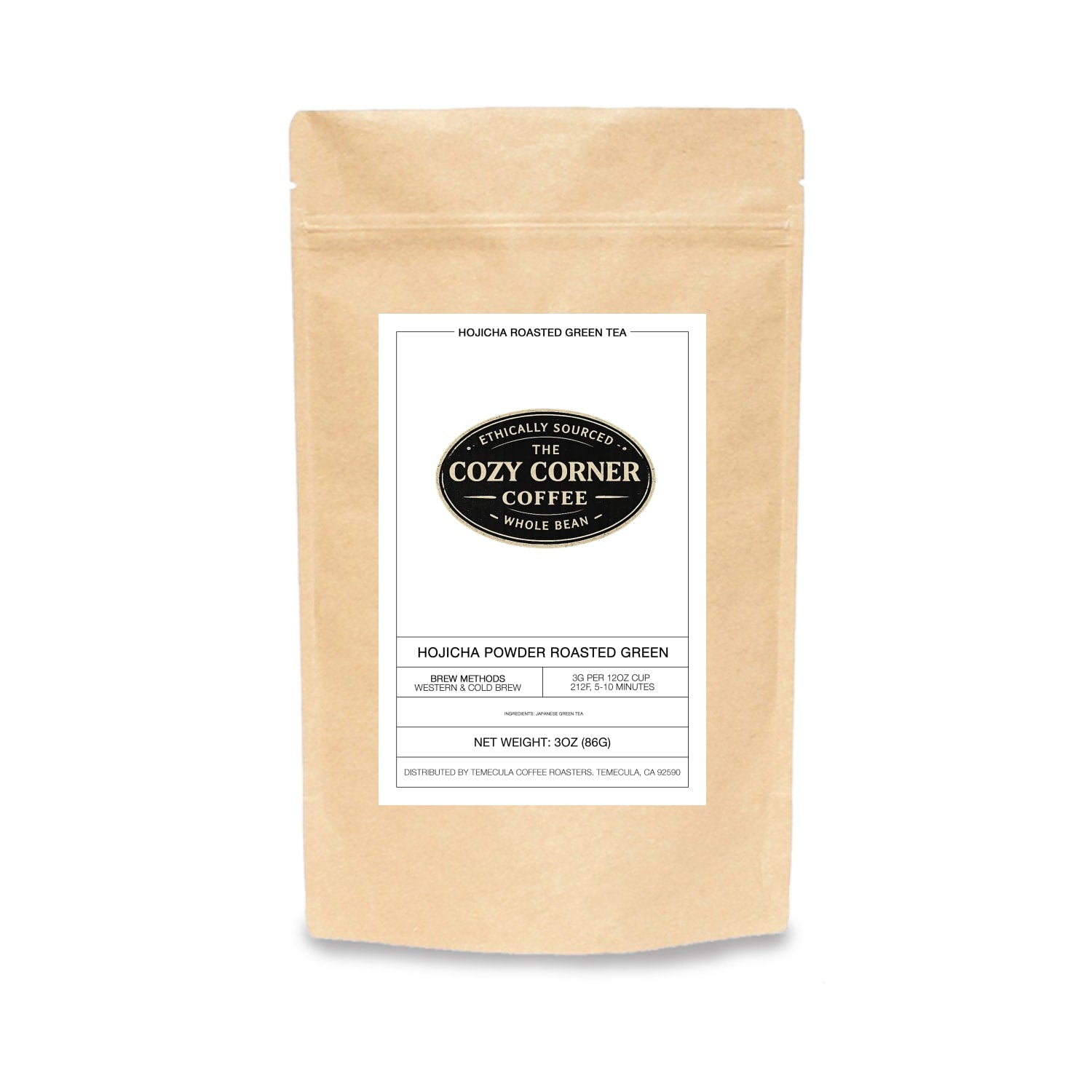 hojicha roasted and green tea powder