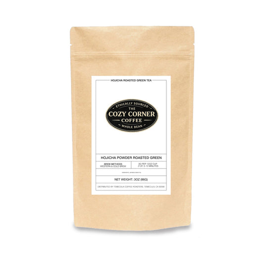 hojicha roasted and green tea powder